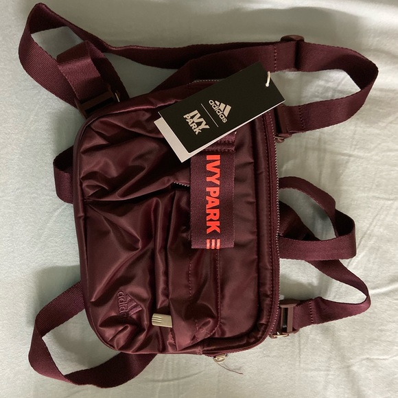 Adidas IVY PARK Harness Bag NWT Maroon - Picture 2 of 4